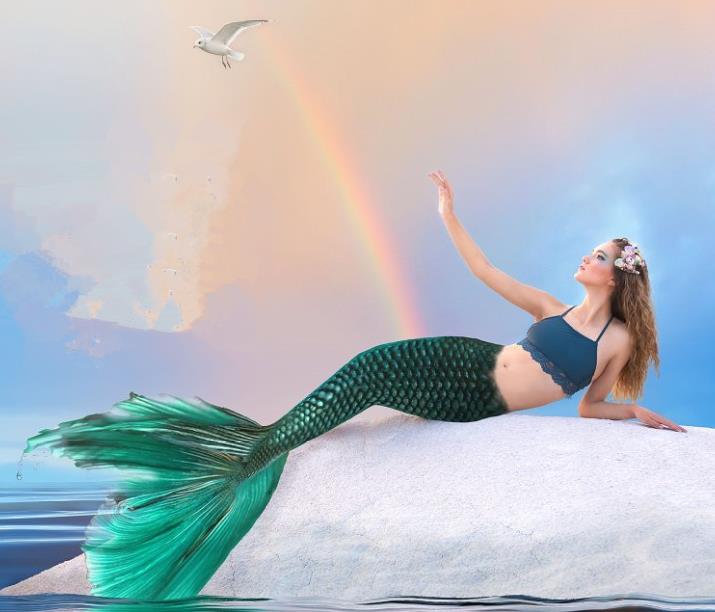 people with mermaid tails