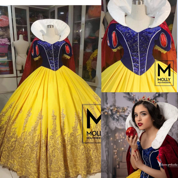 Snow White Royal Inspired Princess Ballgown Adult Snow White Costume