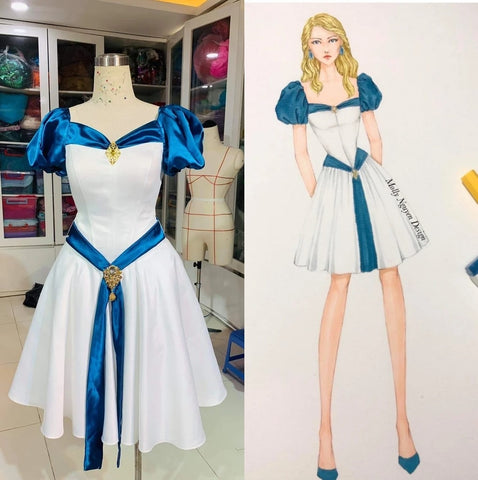 Swan Princess Dress - Odette Dress - Cosplay Dress - Short Dress