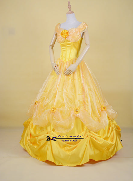 Belle Cosplay Dress Beauty and Beast Princess Belle cosplay costume