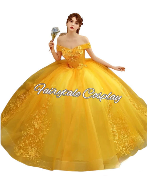 Belle Beauty and The Beast Wedding Dress