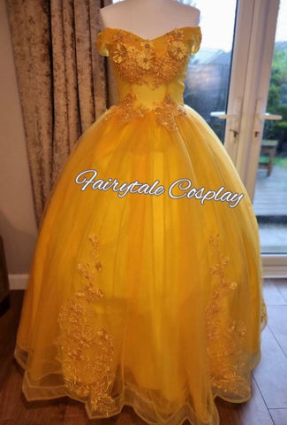 Belle Beauty and The Beast Wedding Dress