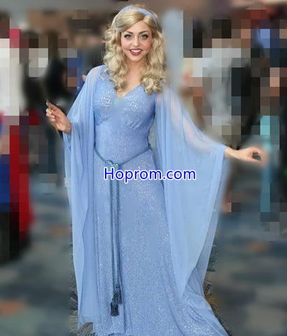 Blue Fairy Dress Cosplay Costume in The Adventures Of Pinocchio