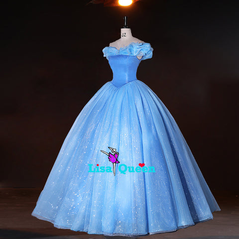 Cinderella wadding Dress for party Halloween Movie Cinderella Cosplay Costume