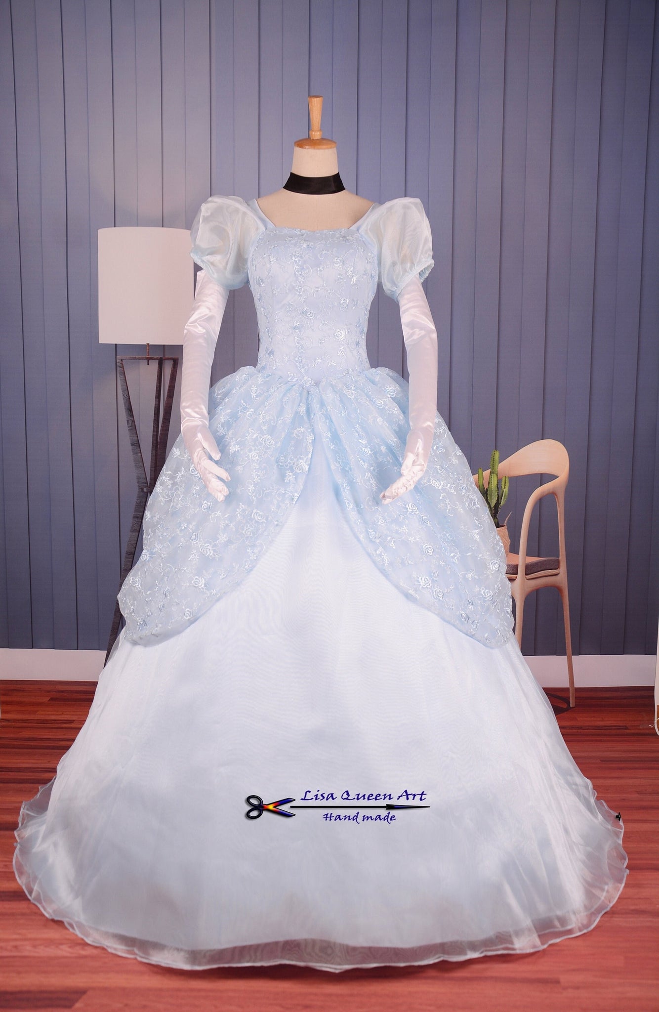 Cinderella Lace dress Princess Cinderella Cosplay Costume