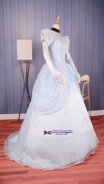 Cinderella Lace dress Princess Cinderella Cosplay Costume