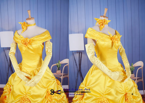 Belle Cosplay Costume Belle dress The Beauty and Beast Princess