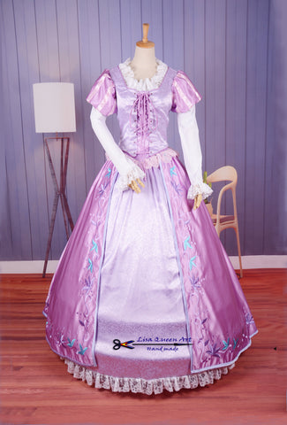 Cosplay Costume Tangled Rapunzel Dress Princess Tangled Rapunzel