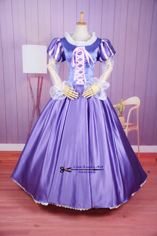 Cosplay Costume Tangled Rapunzel Dress Princess Tangled Rapunzel