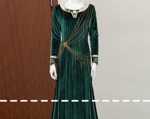 Galadriel Cosplay Dress The Lord of the Rings Women Cosplay Costume Green Galadriel Cosplay Dress Halloween Cosplay Dress