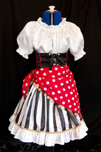 Girl's DELUXE PIRATE Costume Custom Size