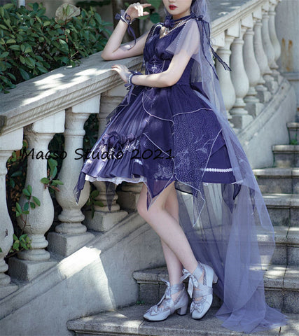 Gorgeous Purple Lolita Prom Dress Vintage flower Dress Prom Dress Graduation Dress Birthday Gown Adult Ceremony Dress Cos Party Dress