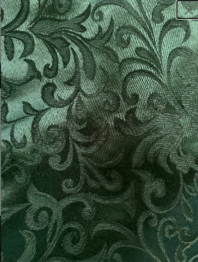 Hunter Green Damask Irish Renaissance Over Gown Dress