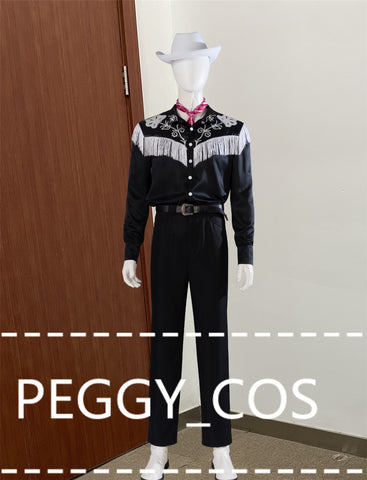 Ken Cosplay Costume Halloween Ken Cosplay Black Cosplay Outfit Set Ken Cosplay Hat Shirt Pant Performance Cosplay Couple Cosplay Outfit