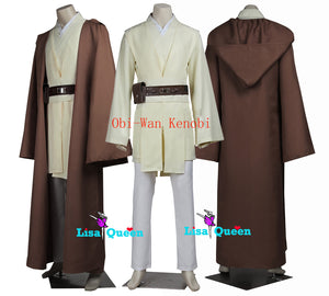 Obi Wan Kenobi Jedi tunic Robe Mace Windu cosplay costume Star Wars Jedi Knight Anakin Skywalker