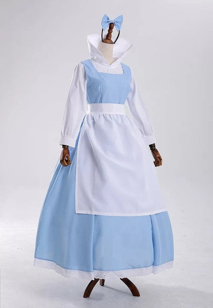 Beauty The Beast Belle Maid Cosplay Dress