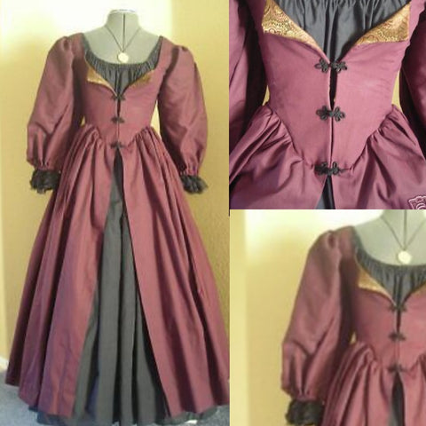 Pirate Elizabeth Swann Costume Cosplay Dress Renaissance Ball Gown