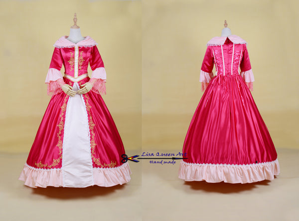 Princess Belle Red Dress Belle Cosplay Costume