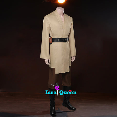 Cosplay Costume from Star Wars Outfit Tales Of The Jedi Qui Gon jinn