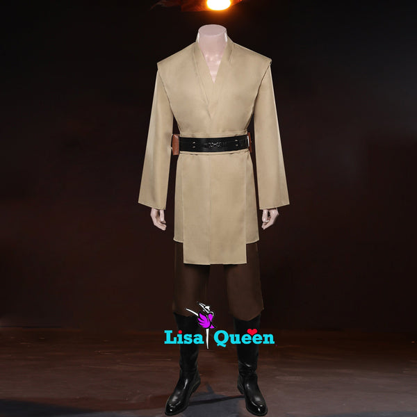 Cosplay Costume from Star Wars Outfit Tales Of The Jedi Qui Gon jinn