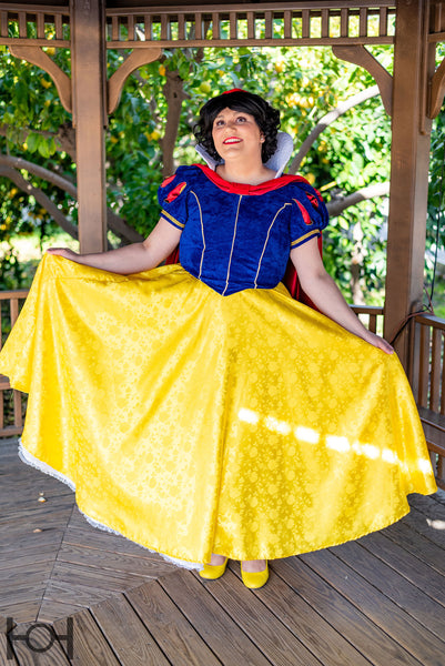 Snow White Princess Adult Costume Gown Dress Cosplay