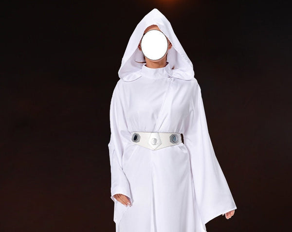 Star Wars Leia White Dress Princess Leia Cosplay Costume