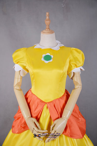 Cosplay Dress Daisy costume Super Mario Princess Daisy