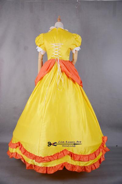 Cosplay Dress Daisy costume Super Mario Princess Daisy