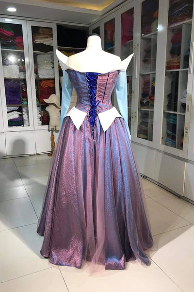 Sleeping Beauty Aurora Dress Change Color Adult Costume Pink Blue Sleeping Beauty
