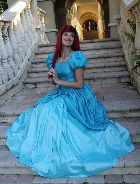 Blue Ariel Dress - Princess Ariel Blue Dress Cosplay Costume –  Mermaidcosplay